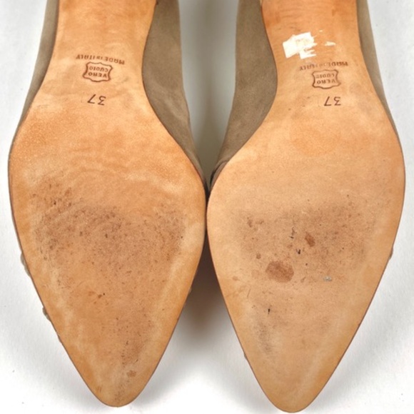 Cleo Bottier Italian suede and alligator 3” heels WORN ONCE! - Picture 5 of 5